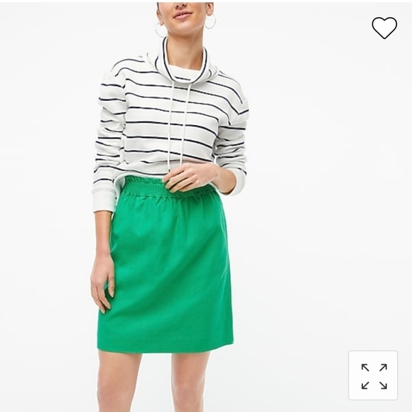 J. Crew Linen-cotton city skirt Size 4 - Picture 4 of 13